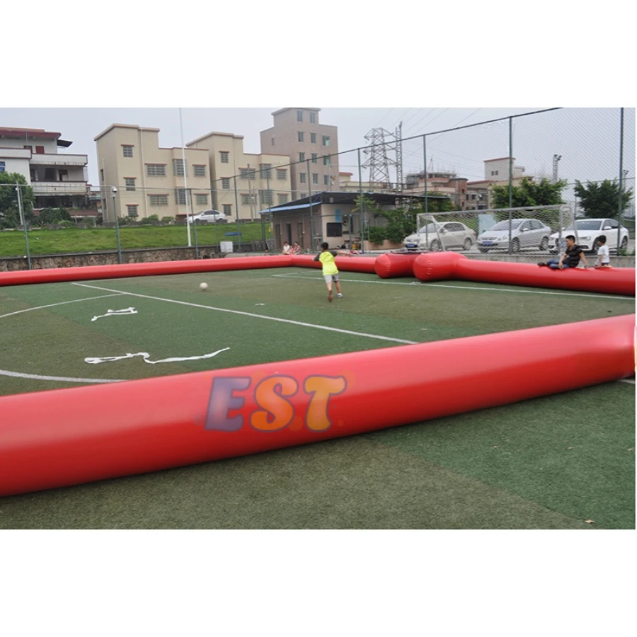 Commercial airtight portable soccer fields large inflatable soccer pitch inflatable soap football field