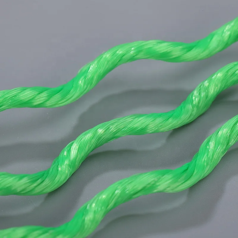 Stable performance plastic rope twine for bundling packaging
