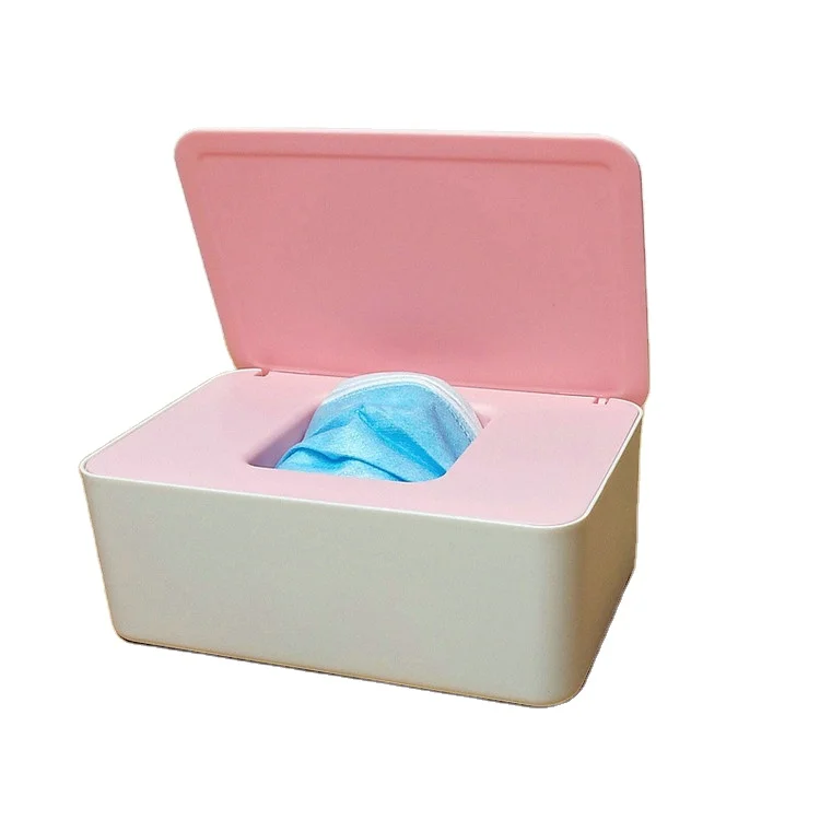 new arrival Multifunctional Dust-proof Tissue Container Towel Napkin Tissue Holder Case Desktop Wet Tissue Mask Storage Box