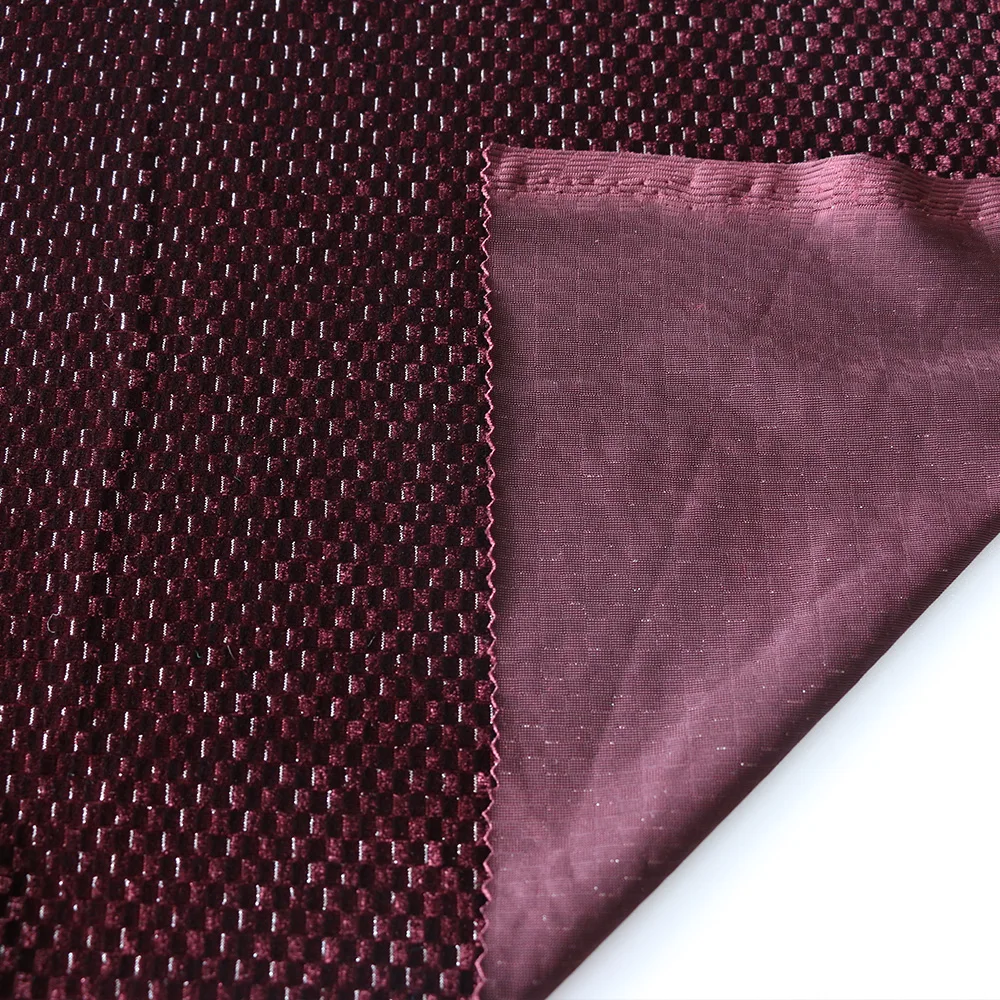 Lurex metallic striped cationic silver wide stripe heavy yarn dyed velvet fabric for suit skirt