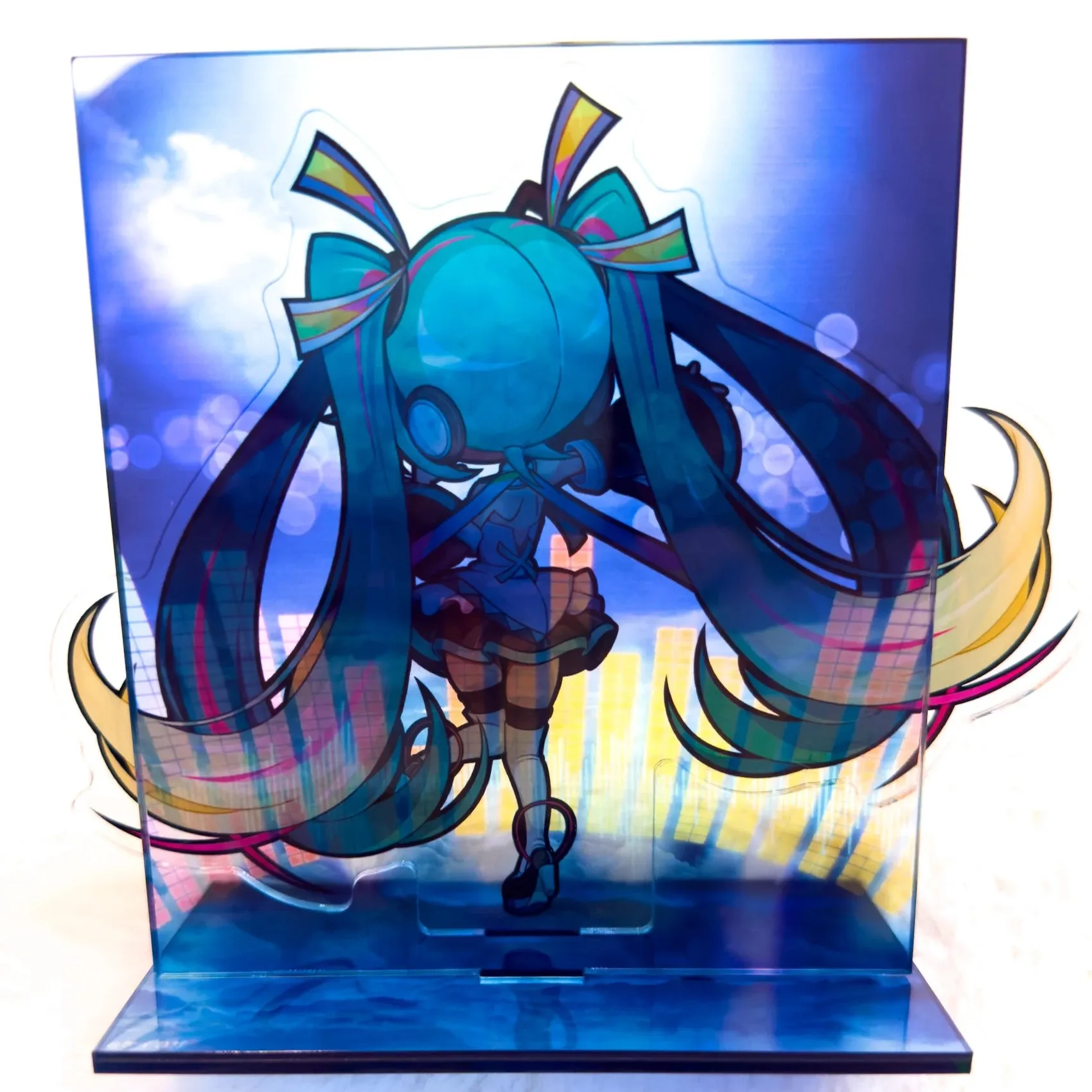 Miku Anime Merchandise Custom Anime Character Printed Clear Acrylic Stand Plastic Standee For Tables