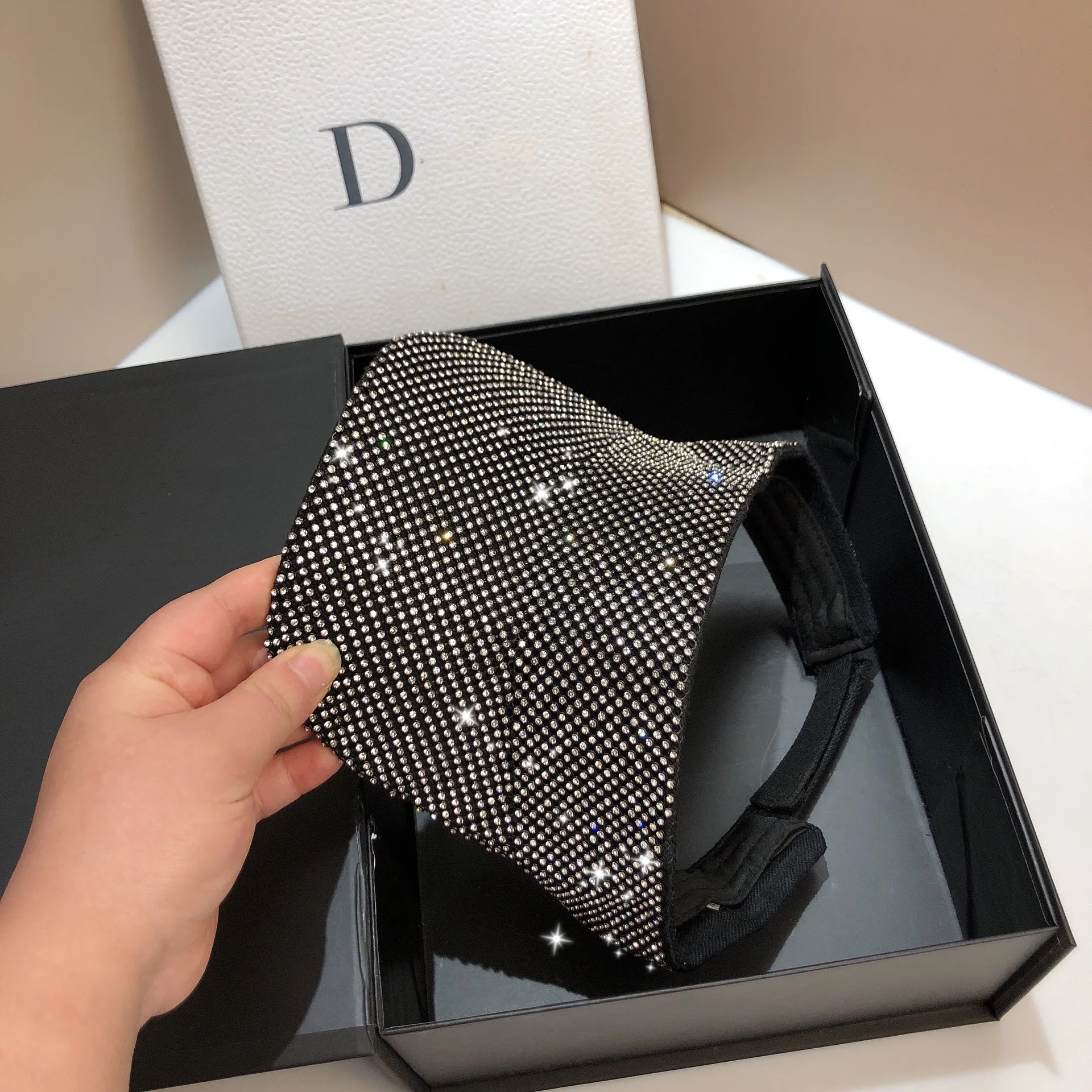 New fashion rhinestones visor for women shiny rhinestones bling bling designer sun visor cap