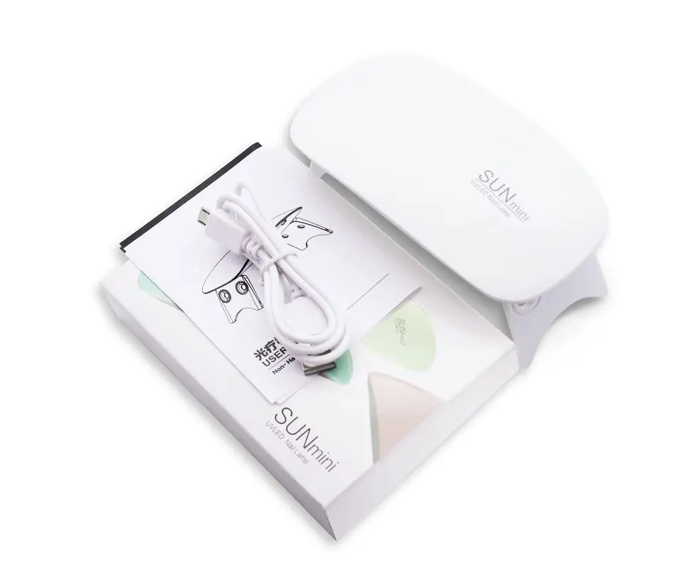 
Top Sale Sun Mini 6W 6 LED uv nail lamp 