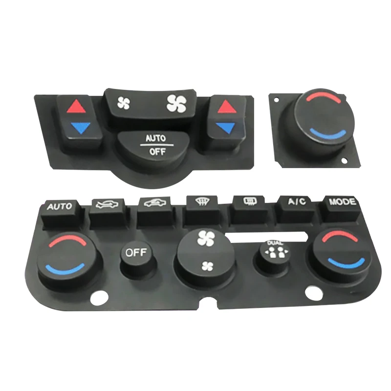 Car Internal Circulation System Air Conditioning Silicone Keypad Button Rubber Auto Refrigeration Button Pad