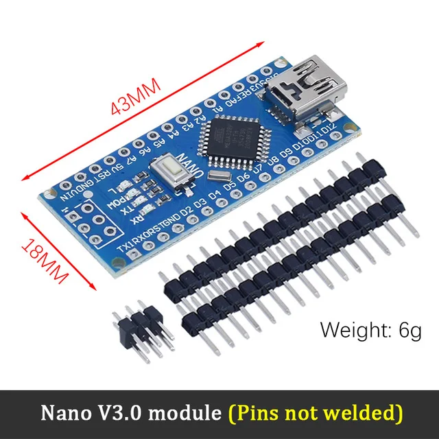 Hot-selling nano v3.0 development board Atmega328 CH340G driver MINI USB micro type-c nano development board