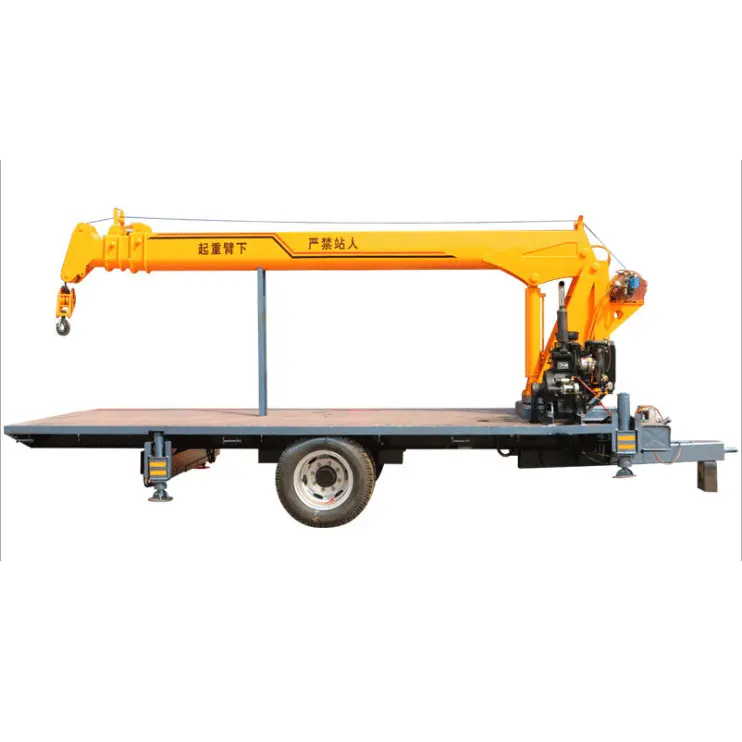 China 3 ton 5 ton 8 ton 12 ton agricultural hydraulic mini tractor mounted crane for farm