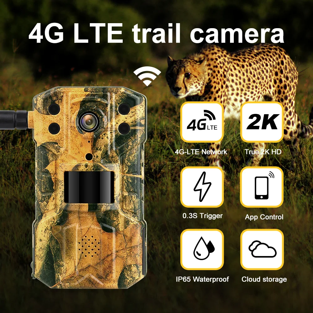 4G Lte Live Stream Trail Camera Hunting 4G Trail Camera Cellular Solar Camera Traps