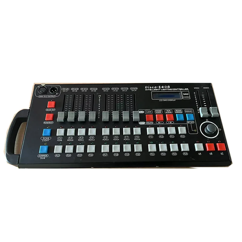 The 240  Console Featuring 10 Push Rods  One Joystick and 36 Buttons