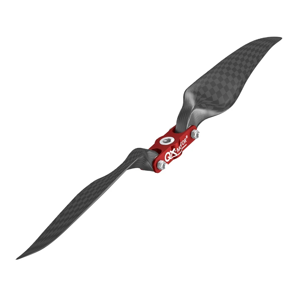 Carbon fiber folding propeller blades 10x6, propeller clamp, used for RC aircraft propeller fixed wing model