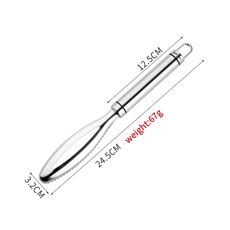 Stainless Steel  Cleaning Fish Skin Scraping Scales Planing Fast Scales Peeling Fish Scale Remover