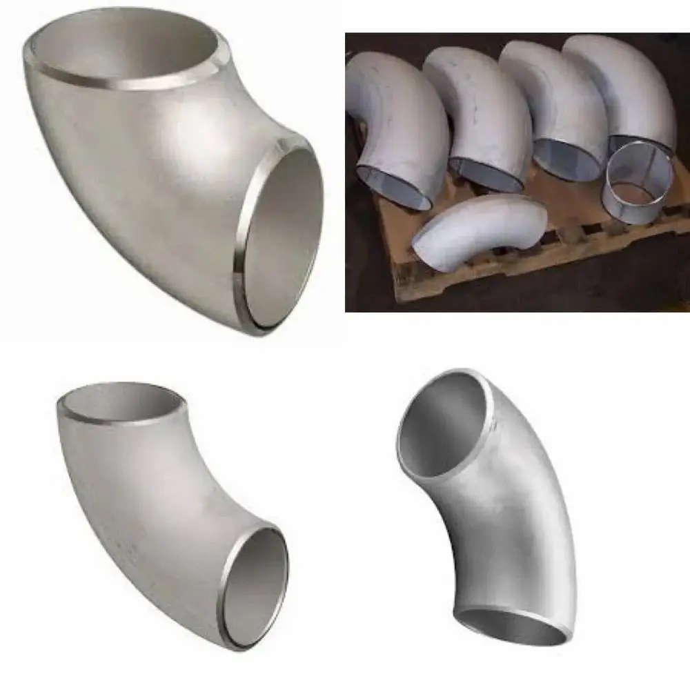 PINOMETAL Custom Long Radius 45 90 180 Degree Stainless Carbon Steel Weld Pipe Fitting Elbow Steam Pipe Bends
