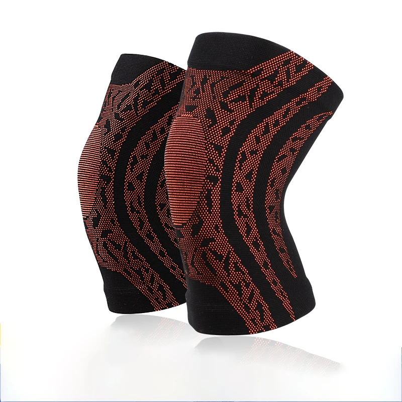 High Elastic Three-dimensional Knitted Breathable Nylon Knee Pads Sleeve Sweat-absorbent Sports Football Knee Pads