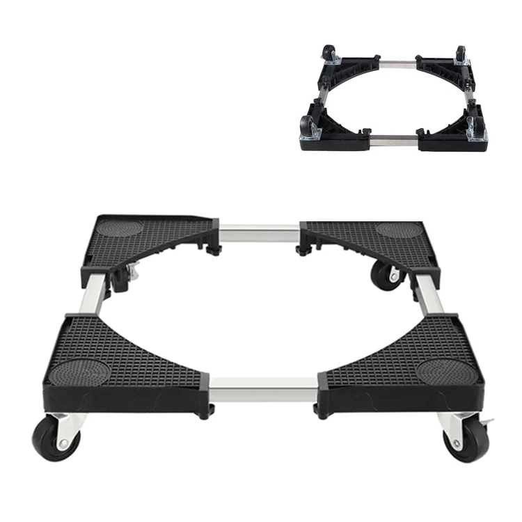 Adjustable Stainless Steel Washing Machine Stand Movable Refrigerator Cleaner fridge bracket stand Base Br