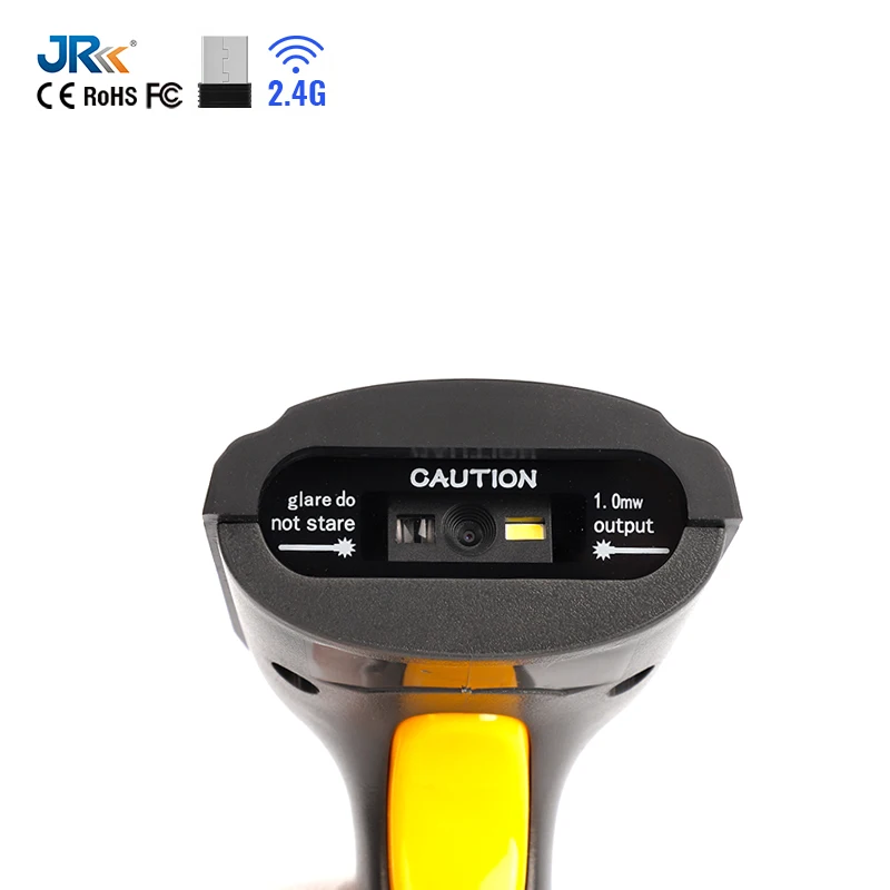 JR HC-6506W Handheld Wireless Barcode Scanner 1D 2D QR Barcode Scanner USB Interface,  Long Transmission Distance