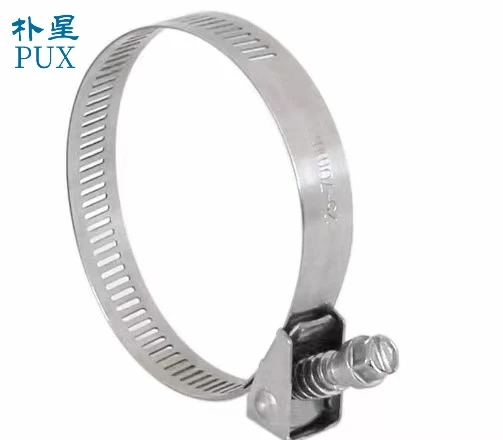 2024 PUX Hot sale 304 stainless steel snap cable tie hold band Throat band Screw Quick release hose clamp