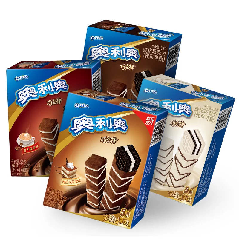 ОРЕО вафельное шоколадное печенье 64 г шоколадный молочный шоколад оригинальные ароматы шоколадной клубники