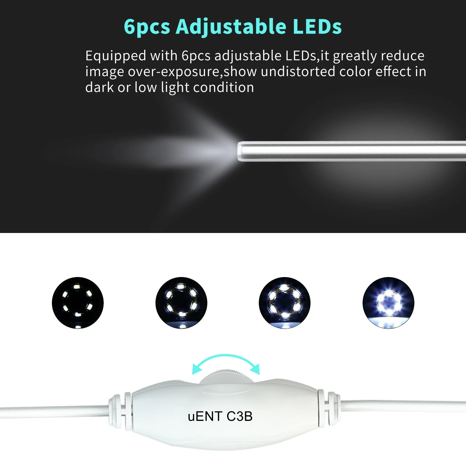 LANNX uENT C3B Smart Ear Wax Cleaner Remover with Otoscope Camera Earpick Cleaner Spoon earpick Tool Ear wax Remover