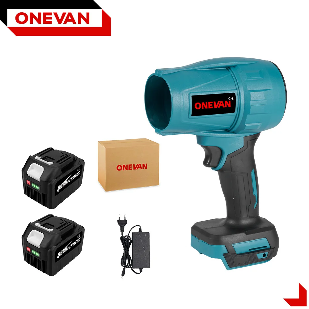 Brushless Motor Turbocharged Storm Machine with Power Battery for Makita 18V Battery Handled Wireless Blower Gun
