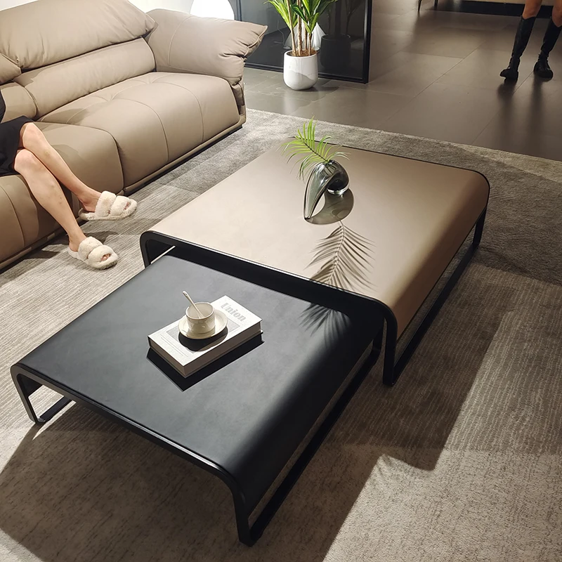 Modern Nordic Wrought Iron Coffee Table Home Living Room Furniture Metal Material