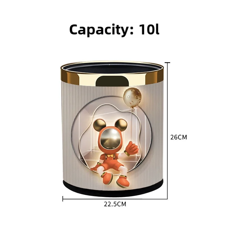 Большой красивый двухслойный мусорный бак креативные настраиваемые фотографии для домашнего использования гостиные ванные комнаты-для мусорных