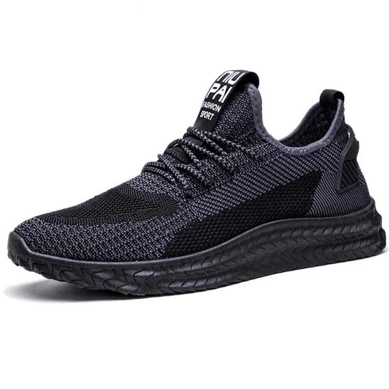 Classic fashion casual new style designs flyknited mesh running man sport shoe