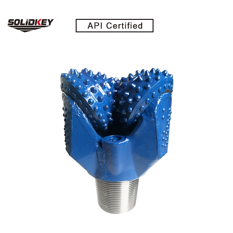 Трехшарошечное буровое долото IADC537G TCI 6 дюймов (152,4 мм), трехшарошечное долото для нефтяного бурения, Эластомерное герметичное поворотное долото