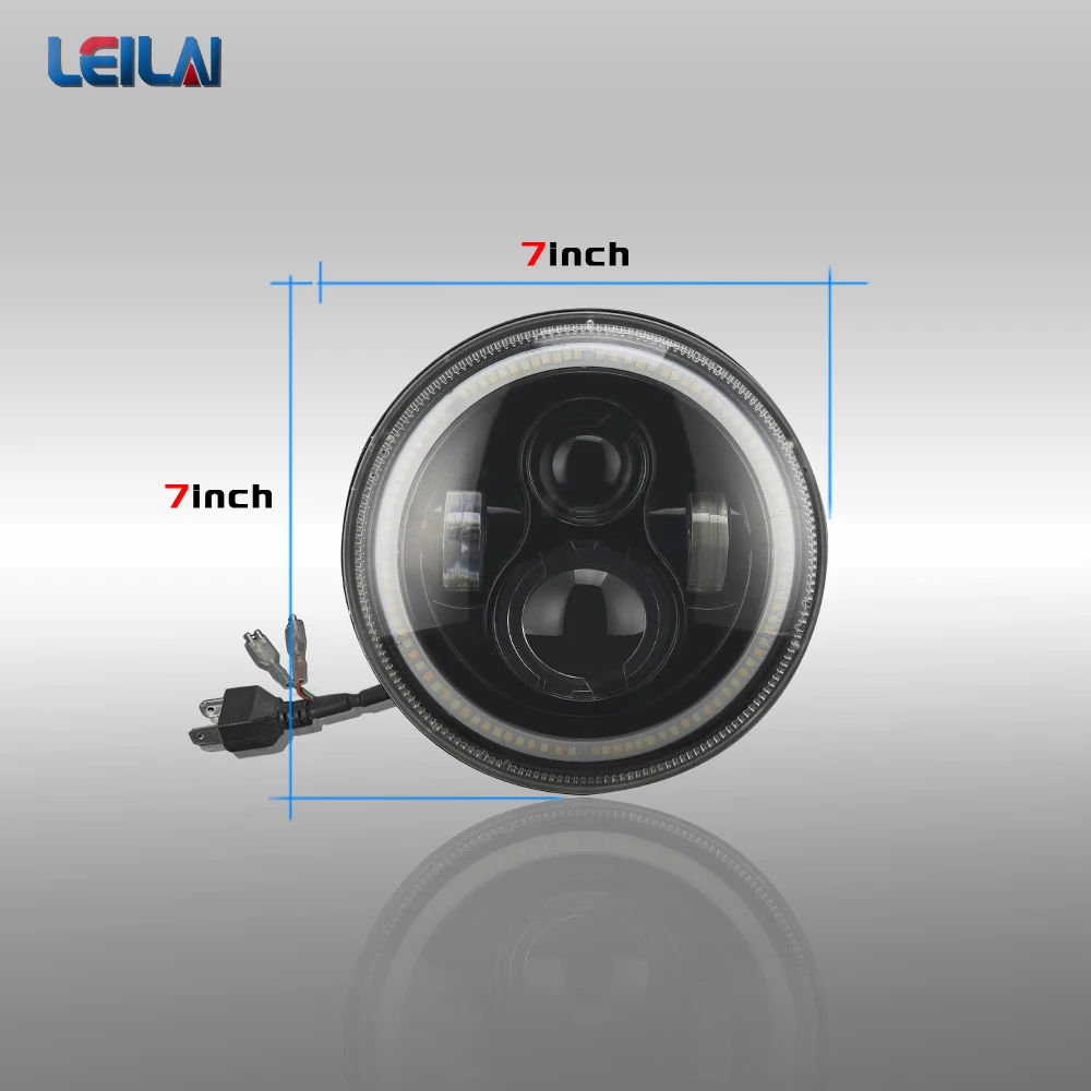 Фара мотоциклетная светодиодная, 40 Вт, 7 дюймов, 5,75 лм