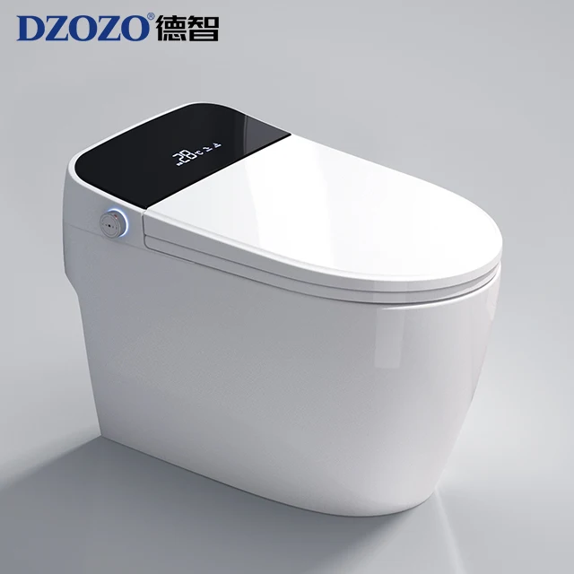 China supplier auto flushing intellig smart elongated wc toilets sanitary ware bathroom toilet