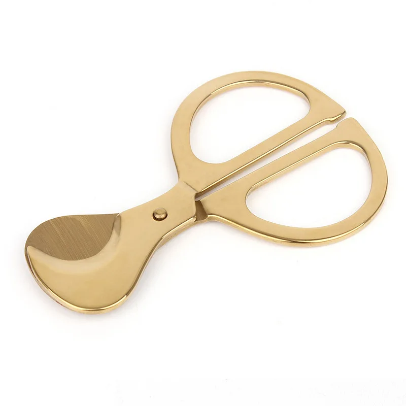 stainless steel cigar scissors cutter double cut blade scissors