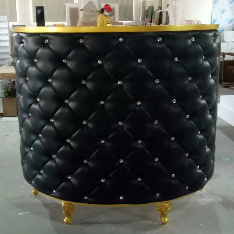 Hair salon reception desk for barber shop/styling salon chairs reception counter desk QZ-P719