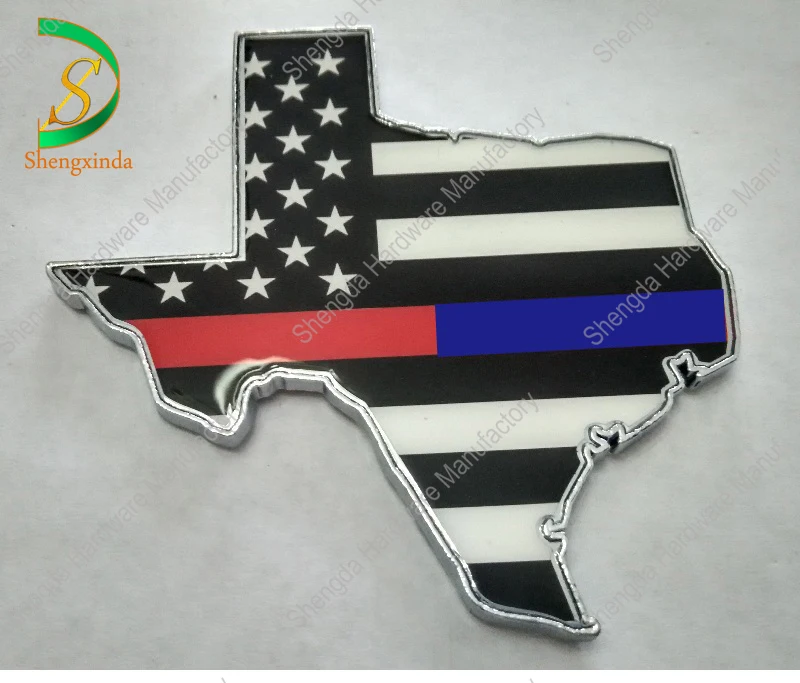 SXD Metal Crafts Custom DIY USA Map Flag Auto Metal Decal Logo Stickers For Cars Emblem Badges Us Map Car Sticker