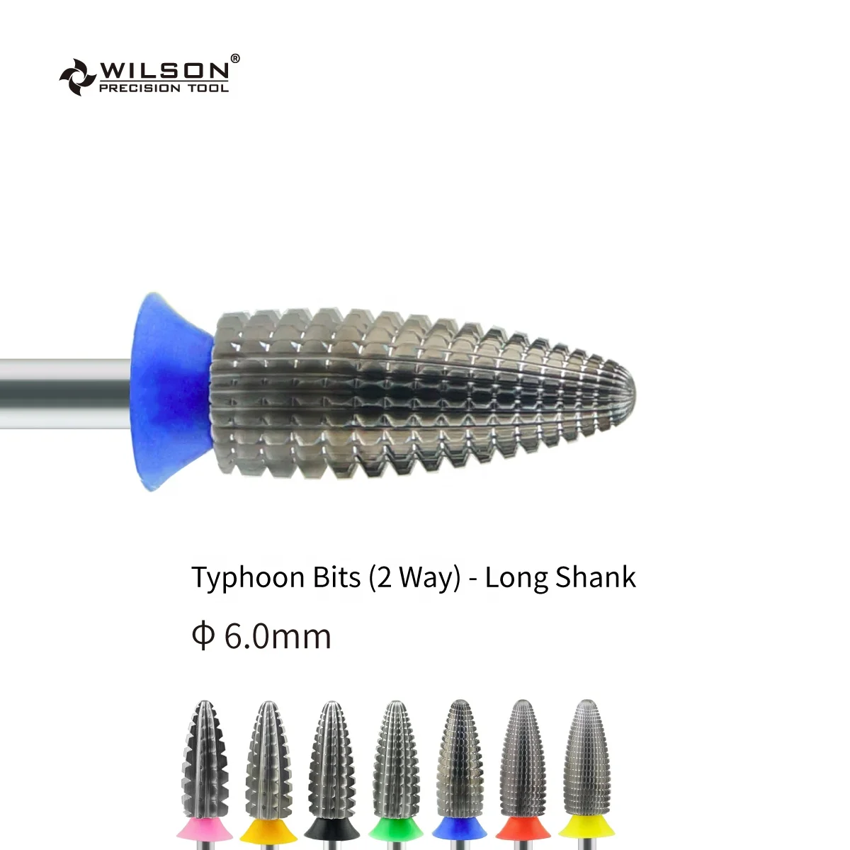 RTS/Typhoon Bits (2 Way)  длинный хвостовик без покрытия карбидные насадки для ногтей удаление сухой и гель сверло