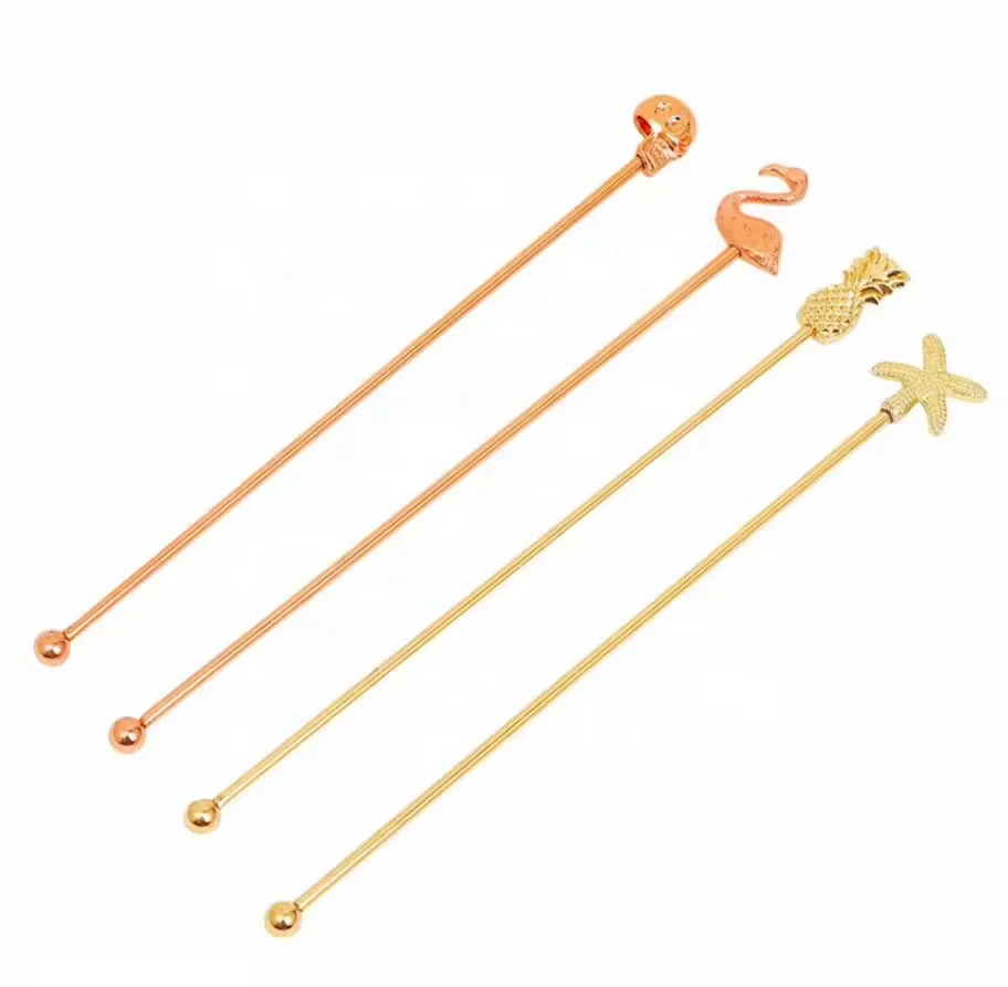 Classic Design Stainless Steel 7 inch Professional Bartender Bar Cocktail Mixing Stirrer for Wine  Milk Tea Coffee Juice