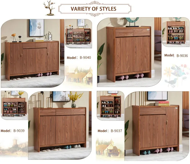 24 Pair 6 Layer Antique Style Home Furniture Shoe Rack Cabinet Bracket Small Teak Wooden Shoe Storage Cabinet For Entryway