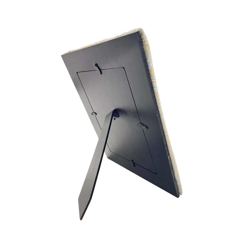 Wholesale Customized Wood Color Design Soft Fabric Velvet PU Wood Photo Picture Frame for Gift Tabletop Home Decorative