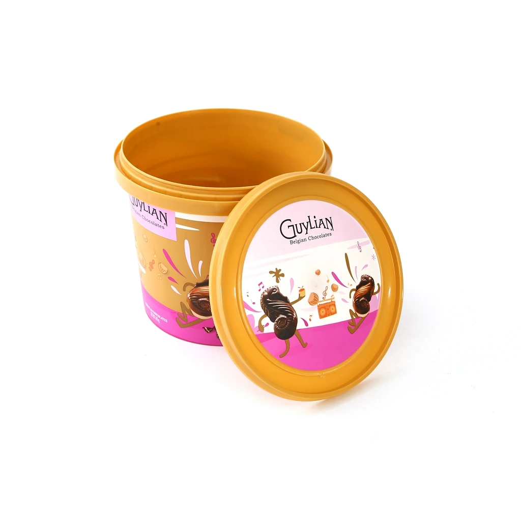 IML color customized 2L recycled plastic mop plastic toy bucket trucks with lid with handle