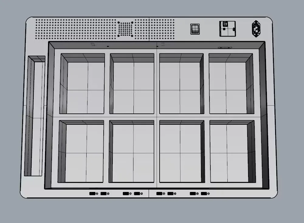8 quest VR headsets charging trolley 10 VR viwers charging suitcase Charging Trolley Immersive learning VR device charging case