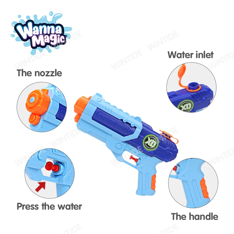 Plastic water gun pistolas squirt water shooting beach play water gun toy for kids