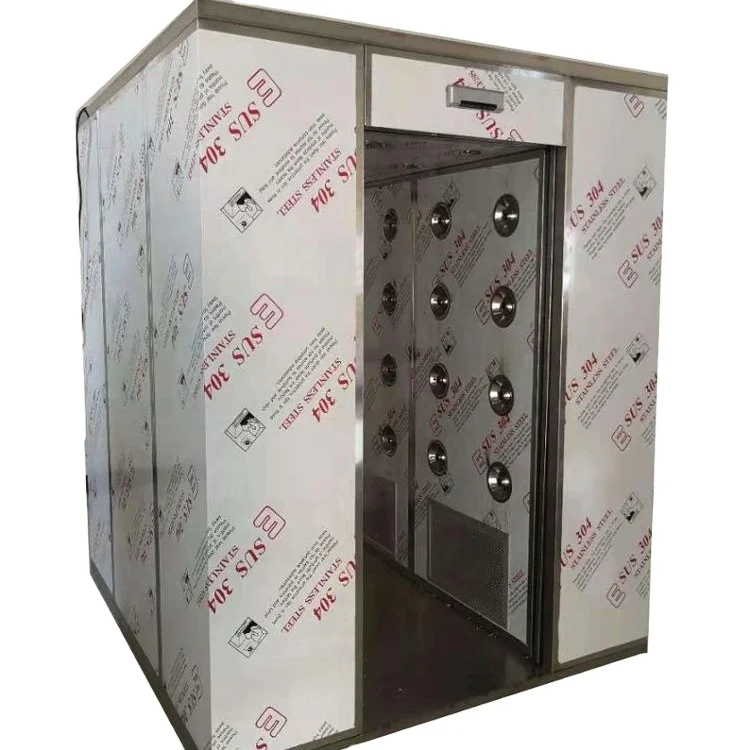 Plant factory hydroponic Clean room Air Shower room Rotatable Nozzle with Automatic Air Lock