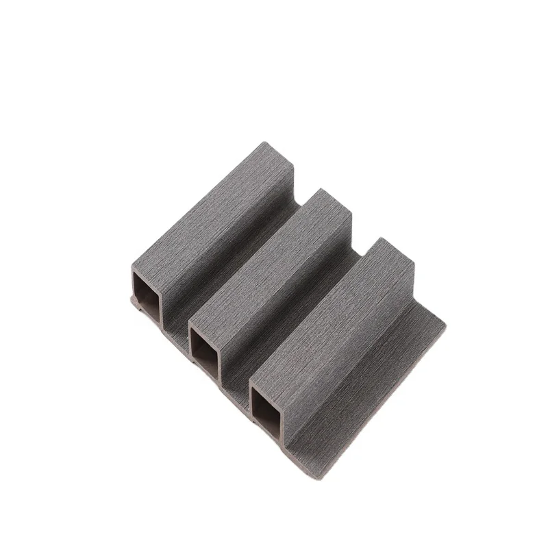 Factory Indoor Decor Wood Plastic Composite PVC Coating Cladding Fluted Wall Board Interior WPC Wall Panel