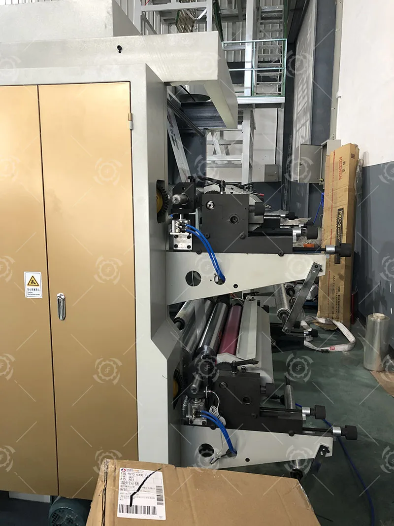 small PE bag Plastic paper roll Film 2 Color plastic film flexo printing machine