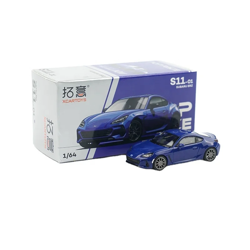 XCARTOYS POPRACE 1/64 Subaru BRZ, игрушечный автомобиль из сплава, Отлитая под давлением металлическая модель, детские подарочные игрушки для мальчиков, модель автомобиля