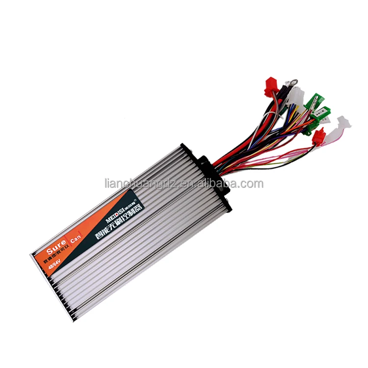 CE/EMC/Rohs Approved 6-12 Tubes Square Wave eBike Controller with LCD Display for 250w Motor 72v Voltage Hall/No Hall