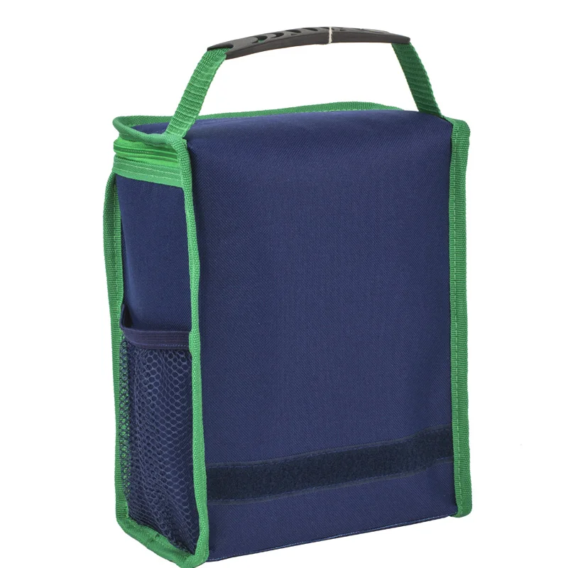 cheaper Portable Insulated lunch Bag with side bottle holder