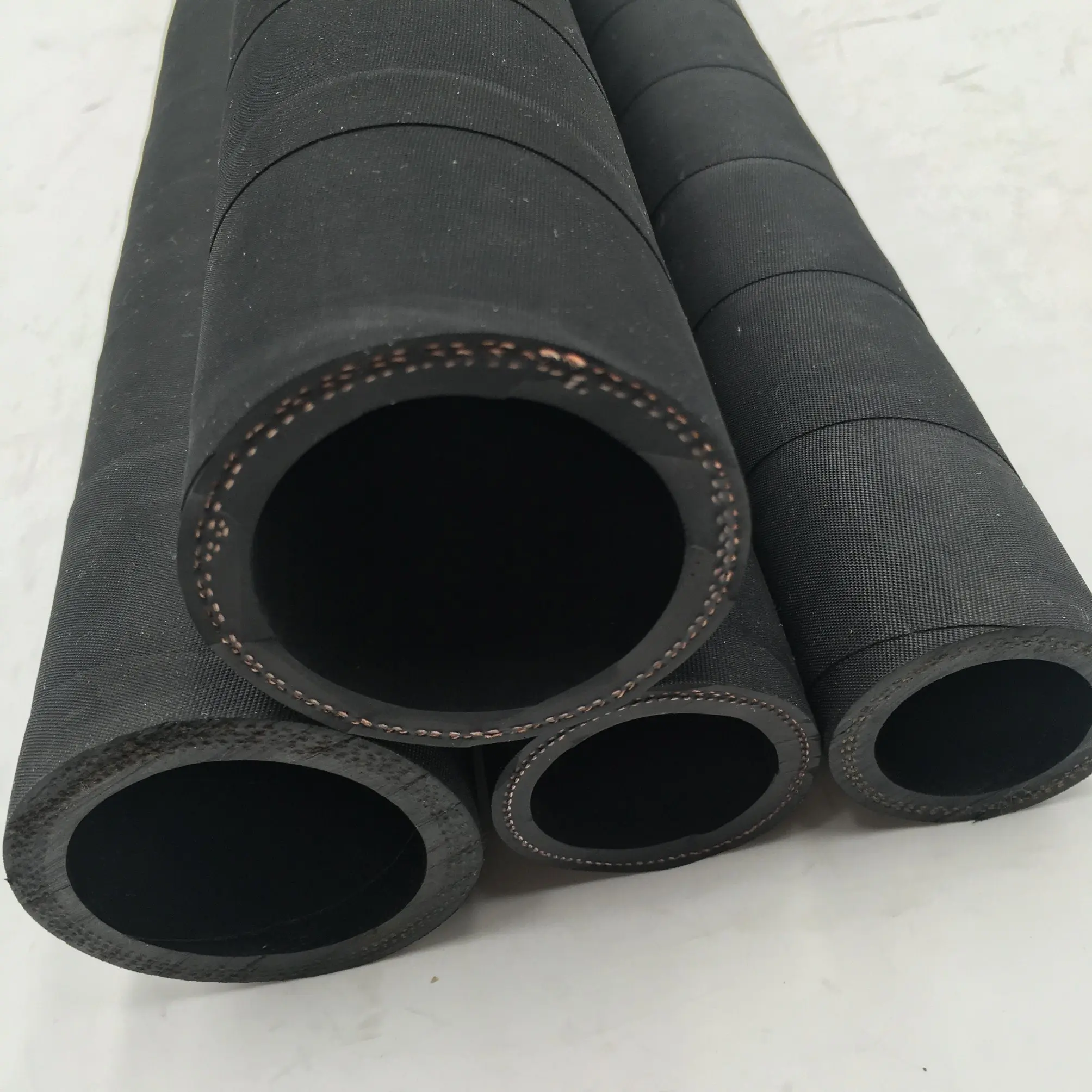 DN 125 Concrete Pumping Steel Mesh Reinforced Rubber Hose for Construction