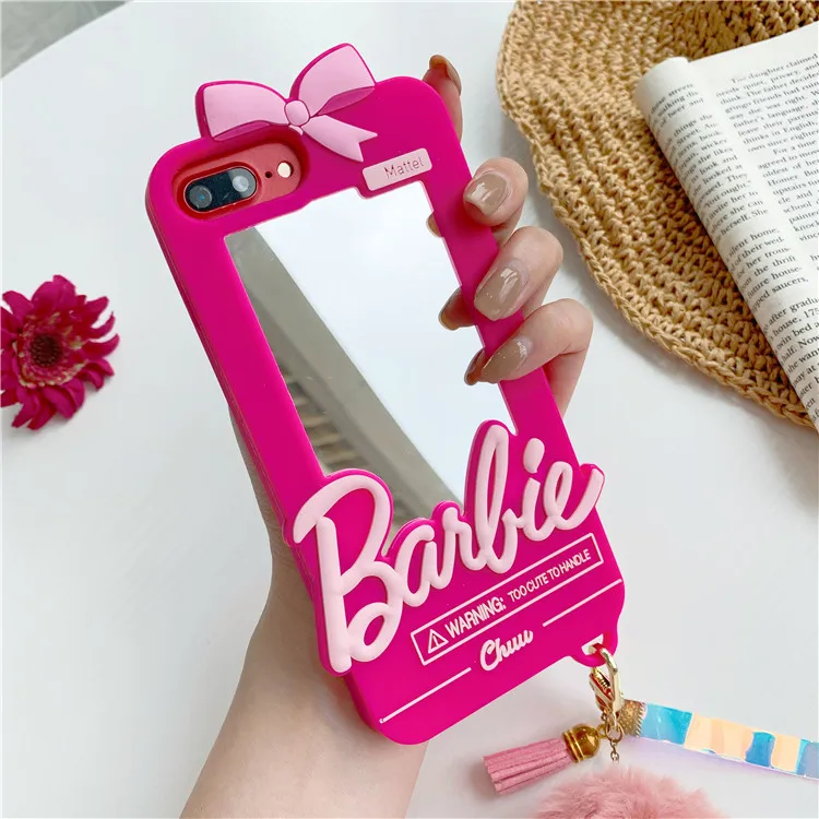3D Design Cute Mirror phone Cases Cover For iPhone 13 11 12 Pro Max X XS Max XR 7 8 Plus Silicone Cover