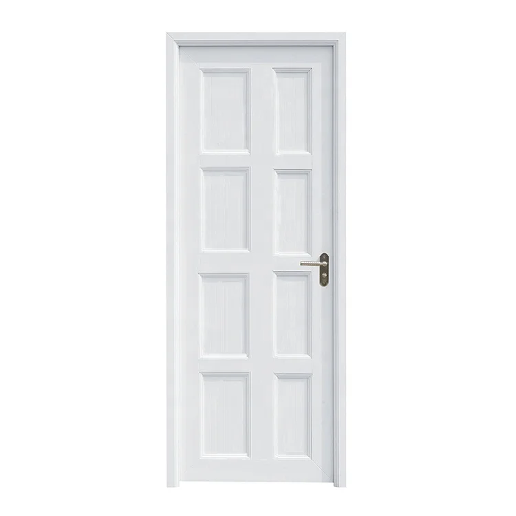 China Supplier PVC Bathroom Door Composite Upvc hinged door  With reinforcement steel Doors