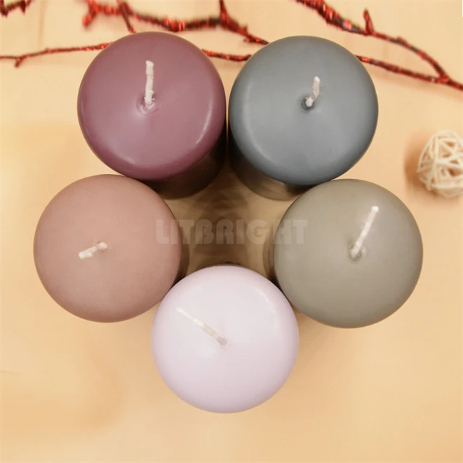 Table Centerpieces Solid Pillar Candle Weddings Decor Paraffin Wax Candle Slowing Burning Candle Factory China