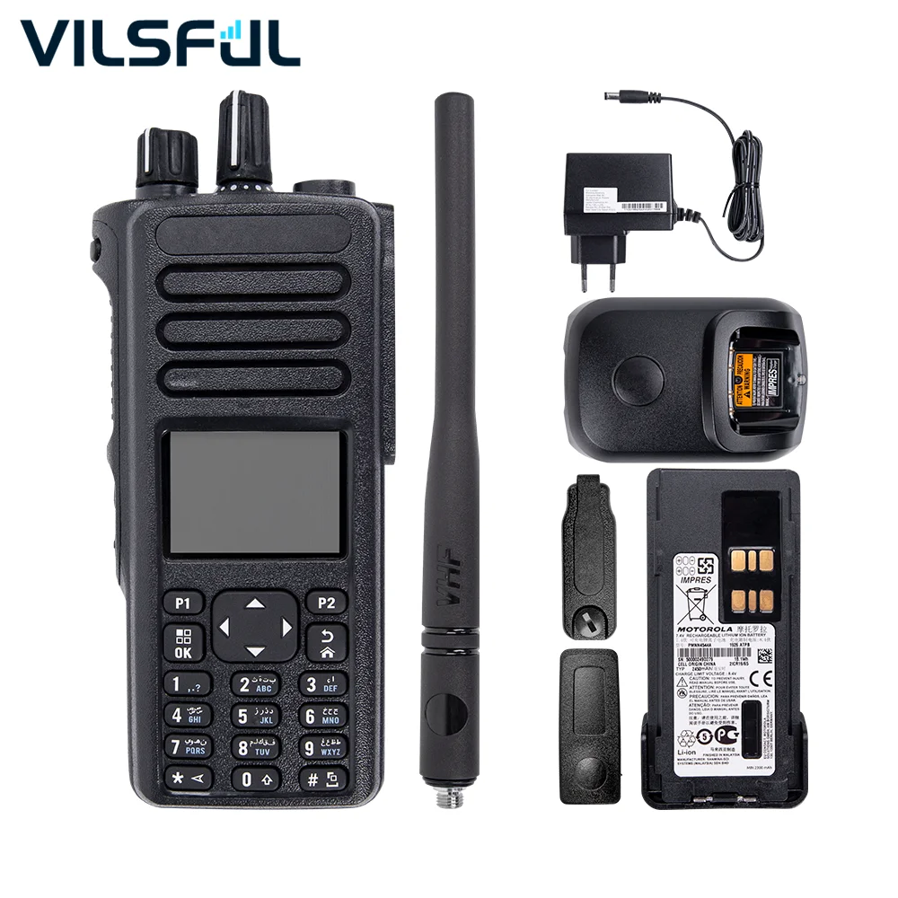 Digital  Long Range Handheld portable VHF UHF Radios two way for Moto-rola DP4800e zello network walkie talkie ptt