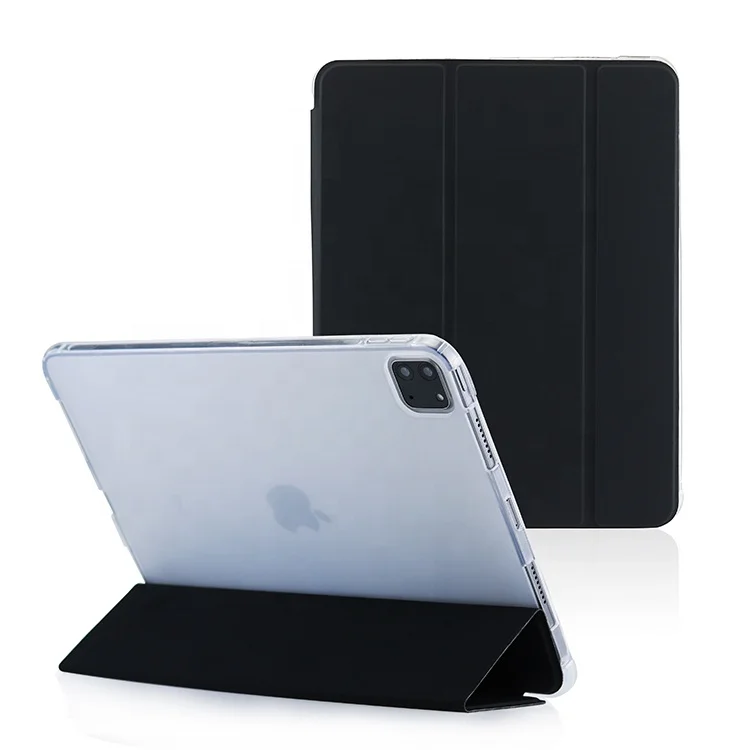 Shockproof Tri-Fold Back Cover for iPad 10.2/10.5 Case Transparent Clear Back Shell for iPad 10.9 air 4/5 Cases Tablet